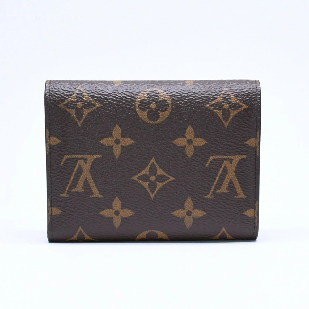 LOUIS VUITTON Portefeuille Victorine trifold wallet Monogram brown Fuschia Pink